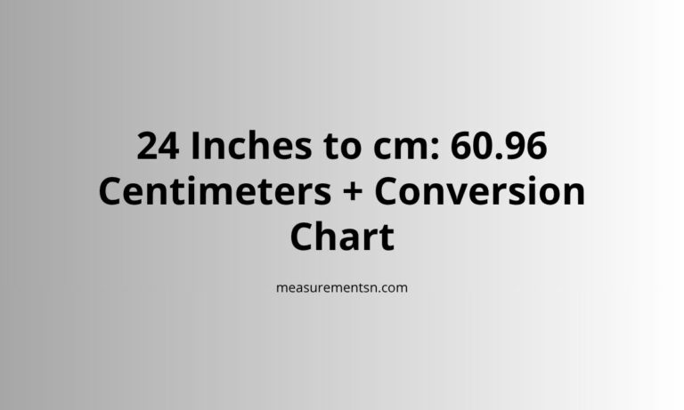 24 inches to cm