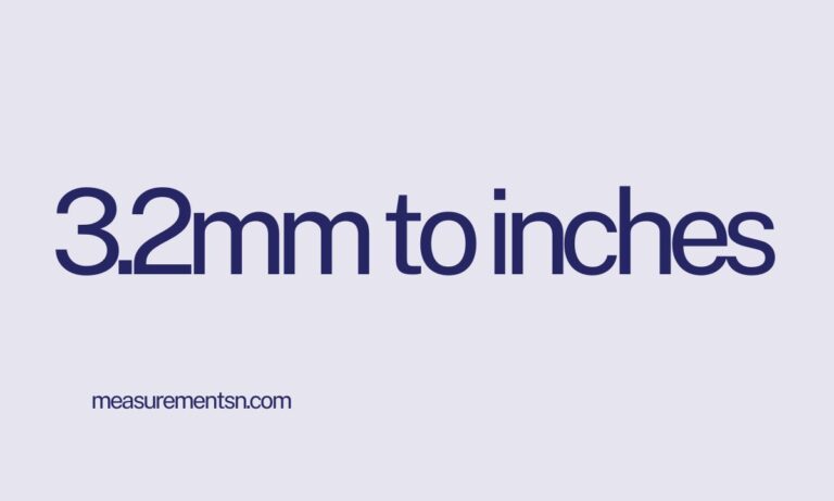 3.2mm to inches