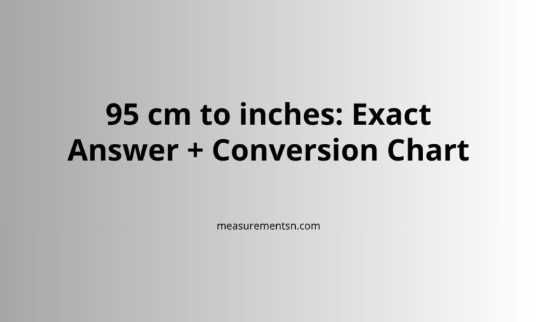 95 cm to inches