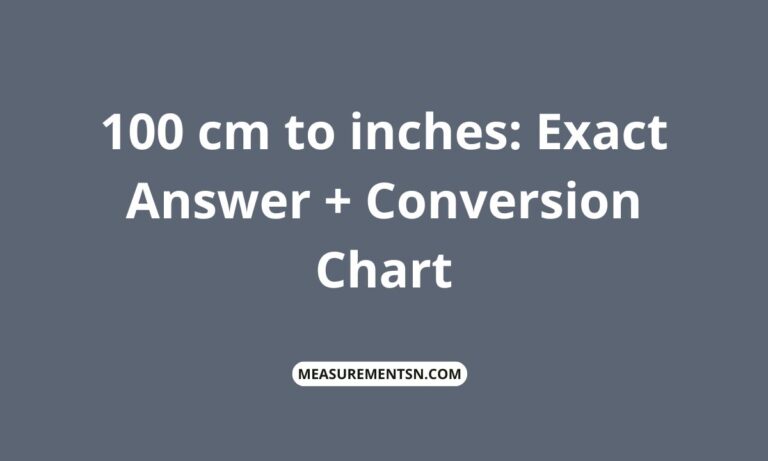 100 cm to inches