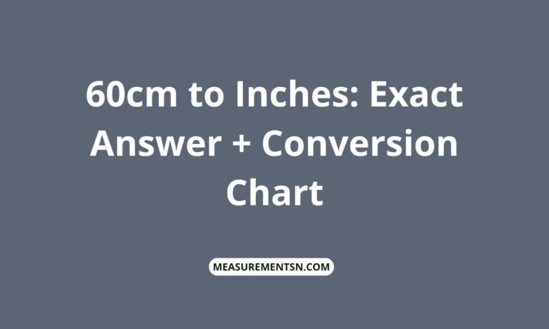 60cm to inches